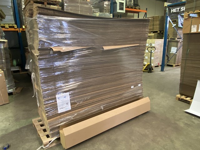 Ca. 250x lange verzenddozen dubbelgolf, bruin - afbeelding 1 van  3