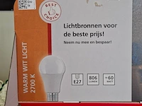 Ca. 250x lichtbron, eglo, e27 | 2700k | 806 lumen, warm wit - afbeelding 4 van  5