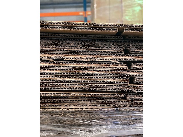 Ca. 250x stuks lange verzenddozen dubbelgolf, bruin - afbeelding 3 van  4
