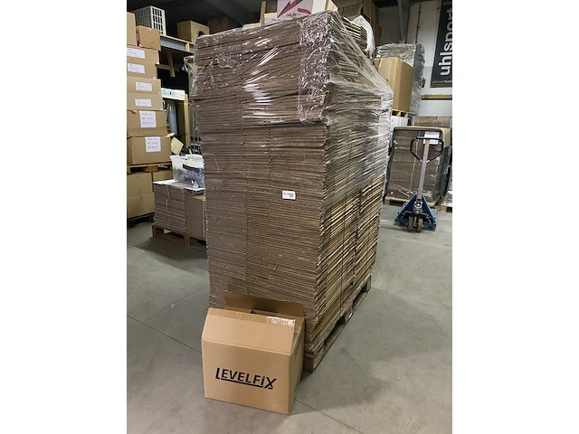 Ca. 250x verzenddozen 44x30x34cm dubbelgolf, bruin - afbeelding 1 van  4