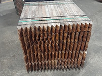 Ca. 252x hardhouten paal, 5 x 5 x 100 cm - afbeelding 2 van  4