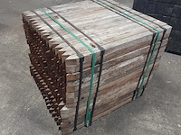 Ca. 252x hardhouten paal, 5 x 5 x 100 cm - afbeelding 3 van  4