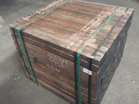 Ca. 252x hardhouten paal, 5 x 5 x 100 cm - afbeelding 1 van  4