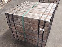 Ca. 252x hardhouten paal, 5 x 5 x 100 cm - afbeelding 1 van  4