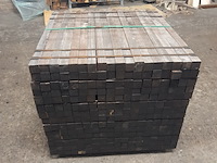 Ca. 252x hardhouten paal, 5 x 5 x 100 cm - afbeelding 2 van  4