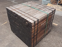 Ca. 252x hardhouten paal, 5 x 5 x 100 cm - afbeelding 3 van  4