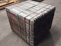 Ca. 252x hardhouten paal, 5 x 5 x 100 cm - afbeelding 4 van  4