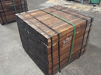 Ca. 252x hardhouten paal, 5 x 5 x 100 cm - afbeelding 3 van  4