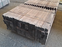 Ca. 252x hardhouten paal, 5 x 5 x 75 cm - afbeelding 2 van  5