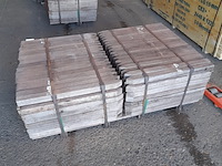 Ca. 252x hardhouten paal, 5 x 5 x 75 cm - afbeelding 2 van  4