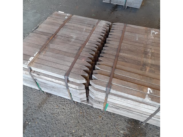 Ca. 252x hardhouten paal, 5 x 5 x 75 cm - afbeelding 3 van  4