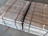 Ca. 252x hardhouten paal, 5 x 5 x 75 cm - afbeelding 3 van  4