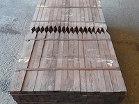 Ca. 252x hardhouten paal, 5 x 5 x 75 cm - afbeelding 4 van  4