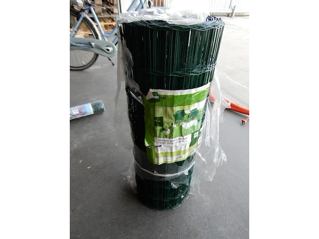 Ca. 25mtr tuingaas geplastificeerd rechthoekig, greenway, groen - afbeelding 1 van  4