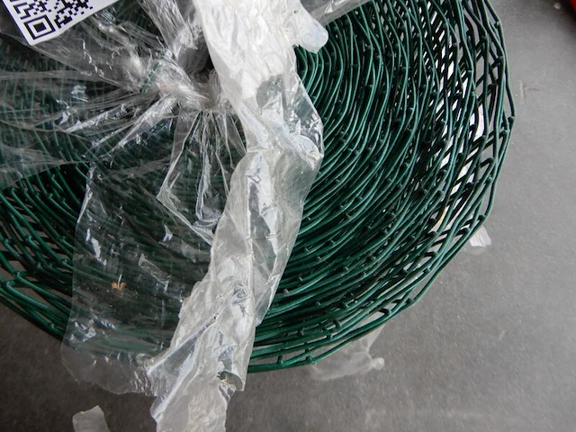 Ca. 25mtr tuingaas geplastificeerd rechthoekig, greenway, groen - afbeelding 2 van  4