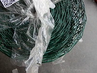 Ca. 25mtr tuingaas geplastificeerd rechthoekig, greenway, groen - afbeelding 2 van  4