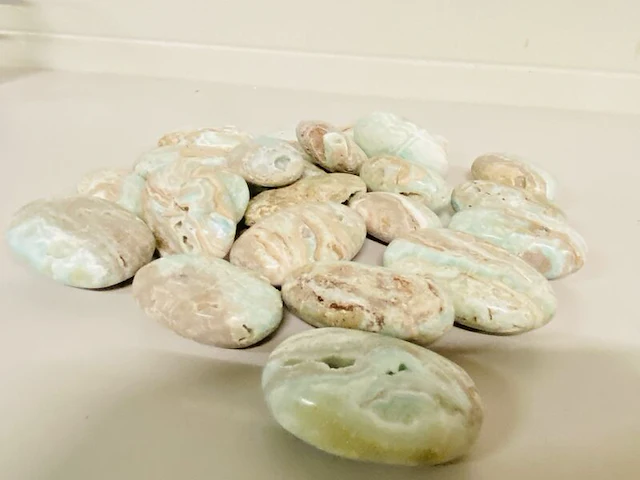 Ca. 25x blue caribbean calciet palmsteen - afbeelding 2 van  4
