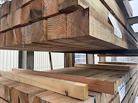 Ca. 25x douglas balken fijnbezaagd, 100x100, lengte 300cm - afbeelding 1 van  3