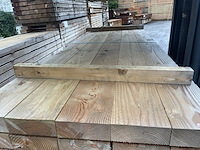 Ca. 25x douglas balken fijnbezaagd, 75x200mm, lengte 300cm - afbeelding 1 van  3