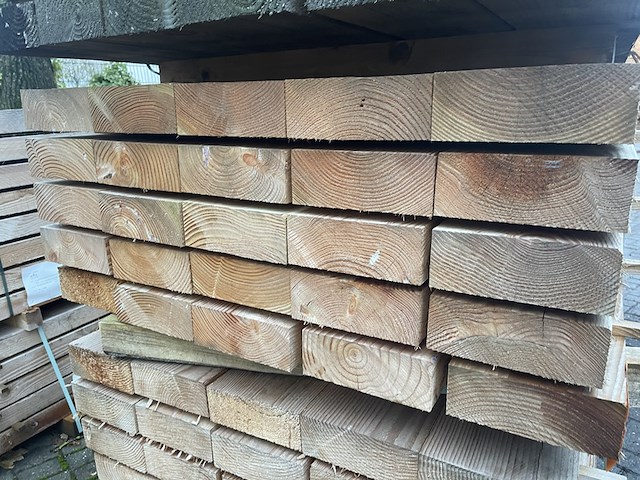 Ca. 25x douglas balken fijnbezaagd, 75x200mm, lengte 300cm - afbeelding 3 van  3