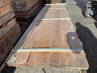 Ca. 25x douglas planken geschaafd, 18x145mm, lengte 400cm - afbeelding 1 van  3