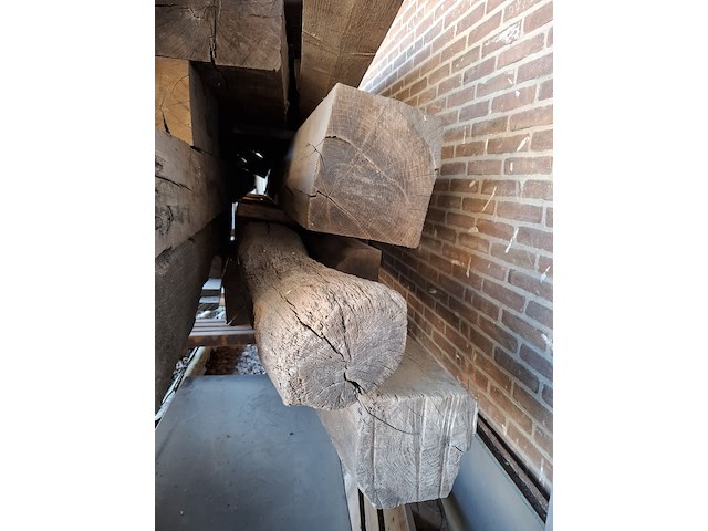 Ca. 25x eiken balk - afbeelding 5 van  7