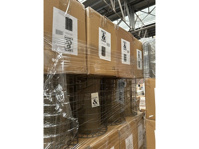 Ca. 25x hanglamp/lampenkap metaal crate & cargo - afbeelding 2 van  3