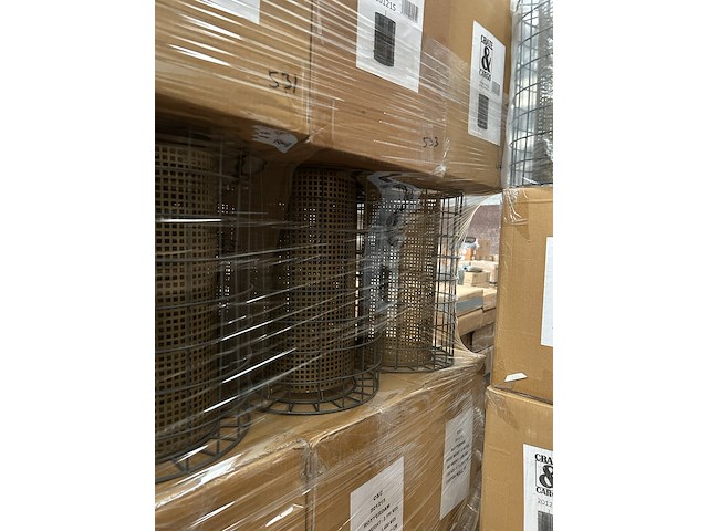 Ca. 25x hanglamp/lampenkap metaal crate & cargo - afbeelding 3 van  4