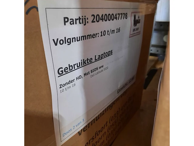 Ca. 25x laptop, dell, o.a. latitude 5520 - afbeelding 14 van  16