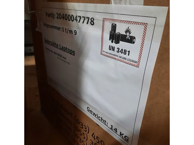 Ca. 25x laptop, dell, o.a. latitude 5520 - afbeelding 15 van  16