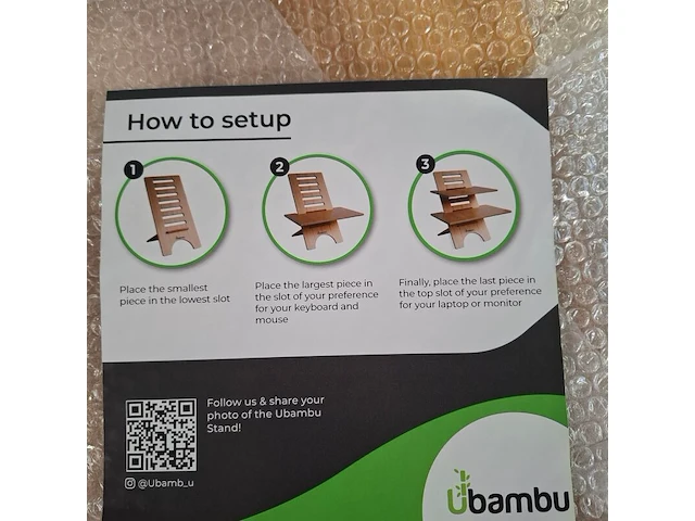 Ca. 25x laptopstandaard, o.a ubambu - afbeelding 5 van  6