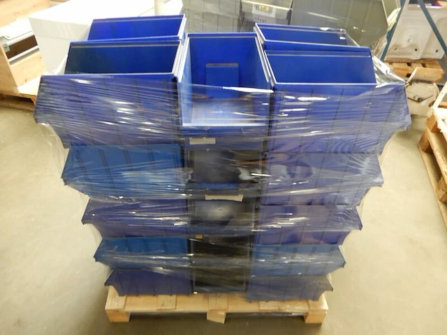 Ca. 25x magazijnbak, blauw - afbeelding 1 van  3