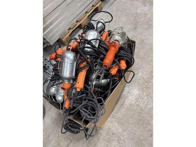 Ca. 25x partij looplampen / werklampen, oranje - afbeelding 7 van  7