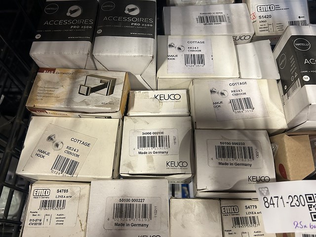 Ca. 25x sanitair/badkamer accessoires en toebehoren, w.o. cottage, hatelli, keuco - afbeelding 2 van  5