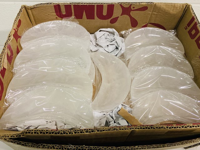 Ca. 25x seleniet schaal halve maan 15cm - afbeelding 2 van  4