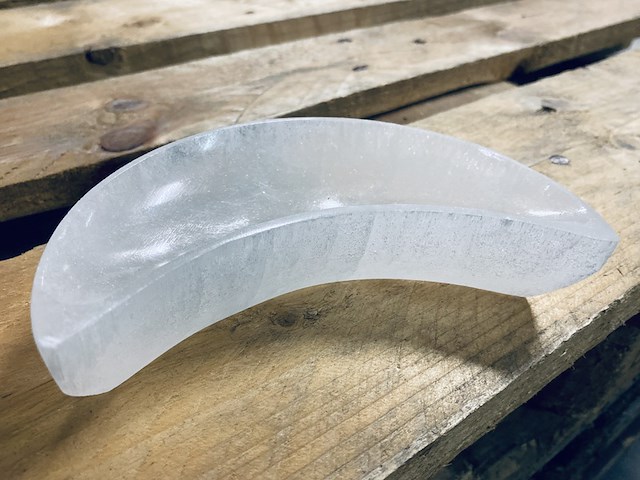 Ca. 25x seleniet schaal halve maan 15cm - afbeelding 4 van  4