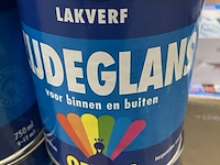 Ca. 25x verfblikken lakverf, optima, alkyd, wit - afbeelding 3 van  4