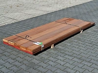 Ca. 25x vlonder/gevel plank, tropisch hardhout | 21x185 mm