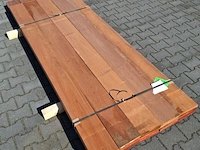 Ca. 25x vlonder/gevel plank, tropisch hardhout | 21x185 mm - afbeelding 5 van  5