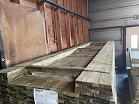 Ca. 264x vuren panlatten geschaafd/geïmpregneerd, 21x36mm, lengte 390cm - afbeelding 1 van  3