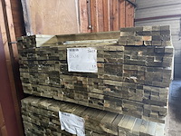 Ca. 264x vuren panlatten geschaafd/geïmpregneerd, 21x36mm, lengte 390cm - afbeelding 3 van  3