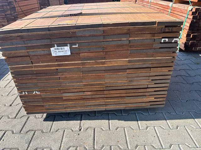 Ca. 266x guyana ipé planken geschaafd, 25x140mm, lengte 252/65cm, 14/125cm - afbeelding 3 van  3
