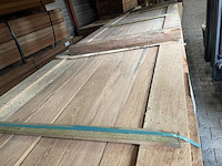 Ca. 26x angelim pedra planken geschaafd, 18x140mm, lengte 11/500cm, 15/550cm - afbeelding 1 van  3