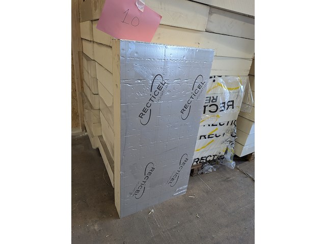 Ca. 26x pir isolatieplaat recticel, crème ,wit - afbeelding 4 van  4