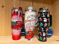 Ca. 26x thermosbeker 1100ml tumbler, kerst, mixpartij - afbeelding 1 van  2