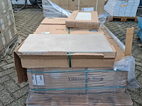 Ca. 27 pak a 6 stuks vloertegel villeroy en boch, pure base, sand grey matt - afbeelding 4 van  5