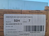 Ca. 27 pak a 6 stuks vloertegel villeroy en boch, pure base, sand grey matt - afbeelding 5 van  5