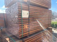 Ca. 272x angelim pedra onderliggers fijnbezaagd, 40x60mm, lengte 190cm - afbeelding 4 van  4