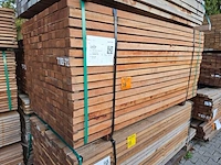 Ca. 272x angelim pedra regels fijnbezaagd, 40x60mm, lengte 190cm - afbeelding 4 van  4