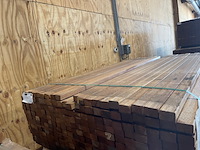 Ca. 273x guyana teak latten geschaafd, 27x40mm, lengte 155cm - afbeelding 1 van  3